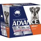 ADVANCE Adult Single Serve Salmon Wet Dog Food Trays - Furbabies Online